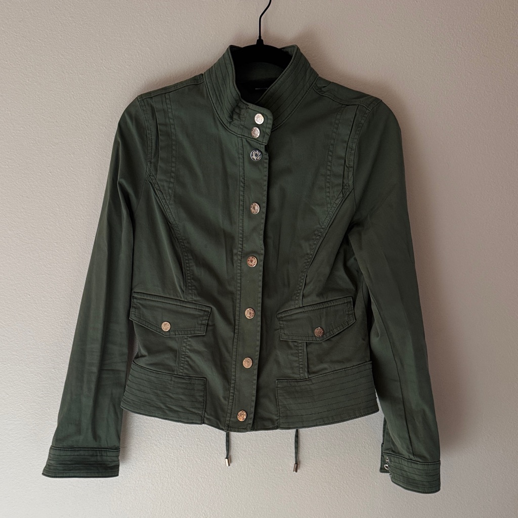 White House Black Market Olive Utility Jacket